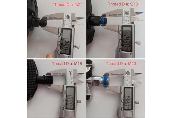 Pedal Thread Size